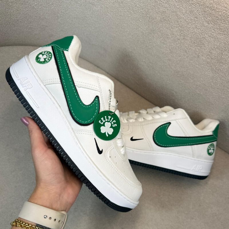 Tênis NBA09 – Air Force NBA Branco Verde)